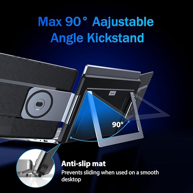 15.6 Laptop Screen Extender FHD 1080P IPS Portable Triple Monitor for Laptops 13.3-17.3 USB-C/HDMI Plug &amp Play 120% sRGB Low Blue Light Detachable Monitor Extender for Windows/MacOS