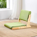 BTZHY Floor Chair Floor Chair Tatami Meditation Yoga Chair Foldable Indoor Outdoor Chair with Backrest Rubber Wood Legless Back Chair(M)
