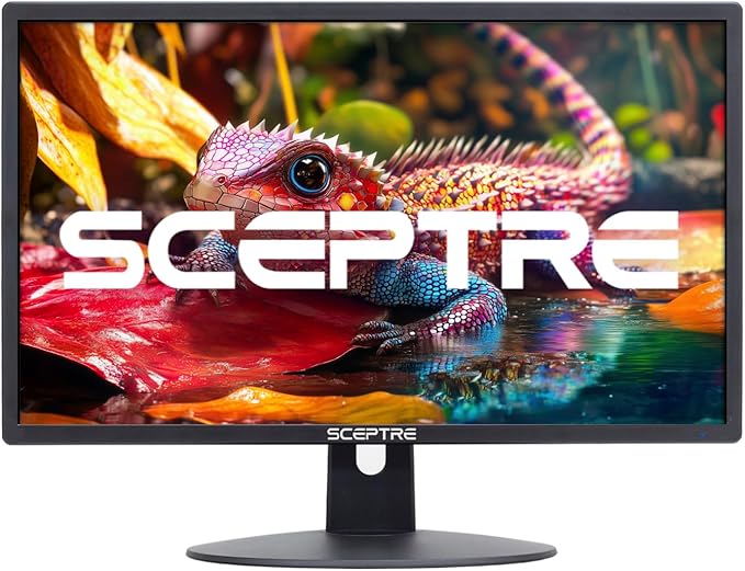 Sceptre New 22 Inch FHD LED Monitor 75Hz 2X HDMI VGA Build-in Speakers Machine Black (E22 Series) 1920 x 1080 Pixels