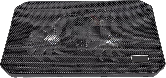 KIMISS Ergonomic Gaming Laptop Cooling Pad with Fans USB Ports Fast Heat Dissipation for Laptops Under 17in - Silent Laptop Cooler
