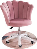 Office Velvet Swivel Chair Office Chair Ergonomic Office Chair Petal Wrap Design Computer Chair Gaming Gaming Chair Chair (Color:Dark Pink)