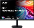 Acer KB252Q G0bi 24.5 IPS Full HD (1920 x 1080) Zero-Frame Gaming Office Monitor | Adaptive-Sync Support (FreeSync Compatible) | Up to 120Hz Refresh | 1ms (VRB) | sRGB 99% | Tilt | (Renewed)