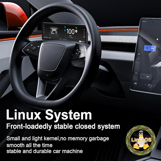 Head Up Display for 2025.09+Model 3 Highland Tesla Model Y Juniper 2025Juniper Accessories 2026 Bluetooth WiFi USB Navigation Power Speed IPS HD Touchscreen