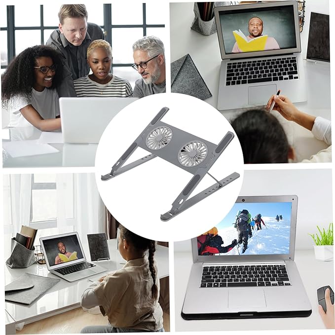 Gadpiparty Gaming Laptop Cooling Bracket High Wind Volume High Rotation Speed Gear Height Adjustment