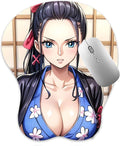3D Mouse Pad Oppai Mousepad with Soft Gel Wrist Rest Anime Manga Gaming Boob pad Anti-Slip Mouse Mat （Nicoo）