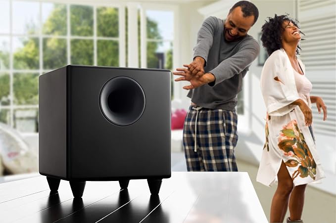 Audioengine A2 HD Walnut Computer Speakers with S8 White Subwoofer and DS1M Stands