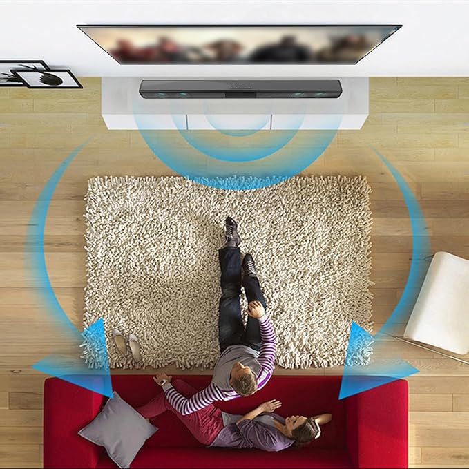 Aoresac Echo Wall BT Speaker RGB Ambient Light Quad Speaker Design for Home Theater 2000mAh Battery Computer Speakers Wind Guide Design
