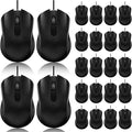 60 Pack Wired Mouse Bulk Computer Mouse Wired with Ergonomic Design Computer Mice Plug and Play USB for Students Teachers Multi Device Compatibility for Classroom Home Office Remote Work (60)