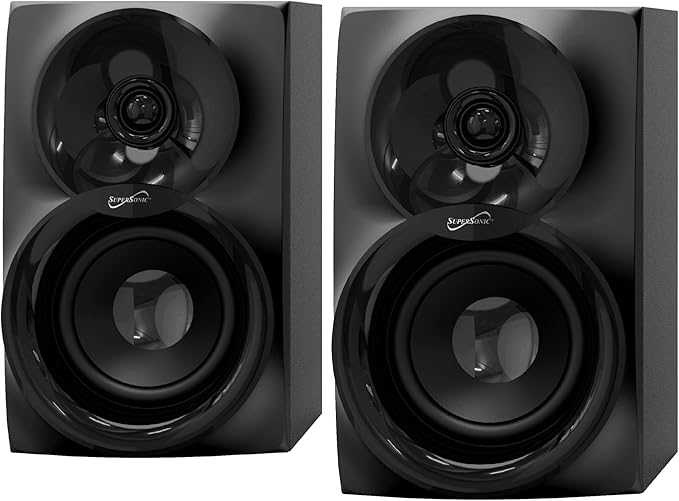 Supersonic SC-1136BT 2.1 CH Multimedia Bluetooth Speaker System 30W RMS with Deep Bass Subwoofer Bluetooth 5.3 USB &amp AUX Input FM Radio Remote Control Full-Range Audio for TV PC Movies &amp