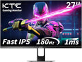 KTC 27 Inch Gaming Monitor 180Hz Full HD 1920x1080 Fast IPS Computer Monitor DP 1.4 &amp HDMI 2.0 Ports 1Ms FreeSync Frameless PC Gamer Monitor HDR VESA Mount H27F22