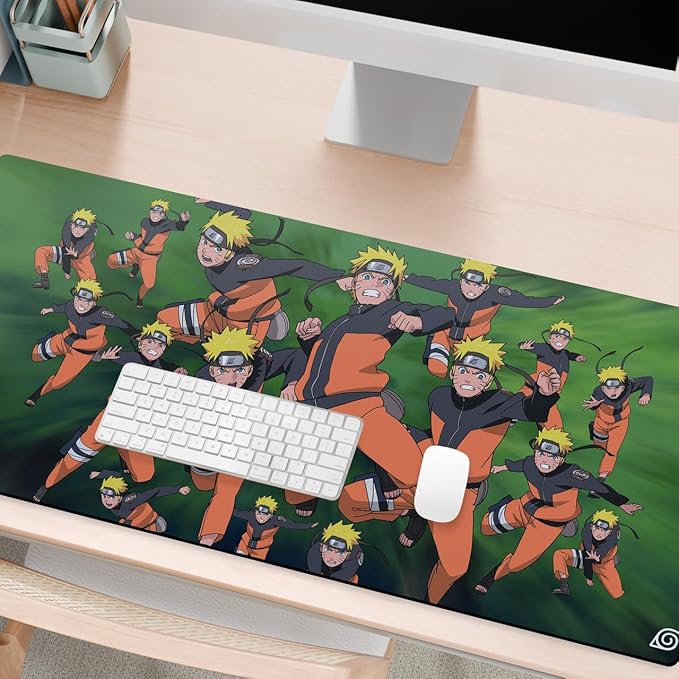 Head Case Designs Officially Licensed Naruto Shippuden Naruto Kagebunshin Graphic Art 37.4 x 15.75 x 0.16 inches (900 x 400 mm) - XL Gaming Office Desk PC Keyboard Mouse Mat Pad