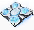 IMMOENUC Laptop Cooling Pad with 5 Fans &amp Peltier Device Ultra-Quiet Semiconductor Panel Cooler Stand Adjustable Speed + Stand for 13-19 Inch Laptops (MacBook/Dell/HP) Fast Cooling Notebook