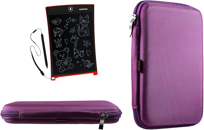 Navitech Eva Hard Purple Graphics Tablet Case/Cover Compatible with Themoemoe LCD Writing Board
