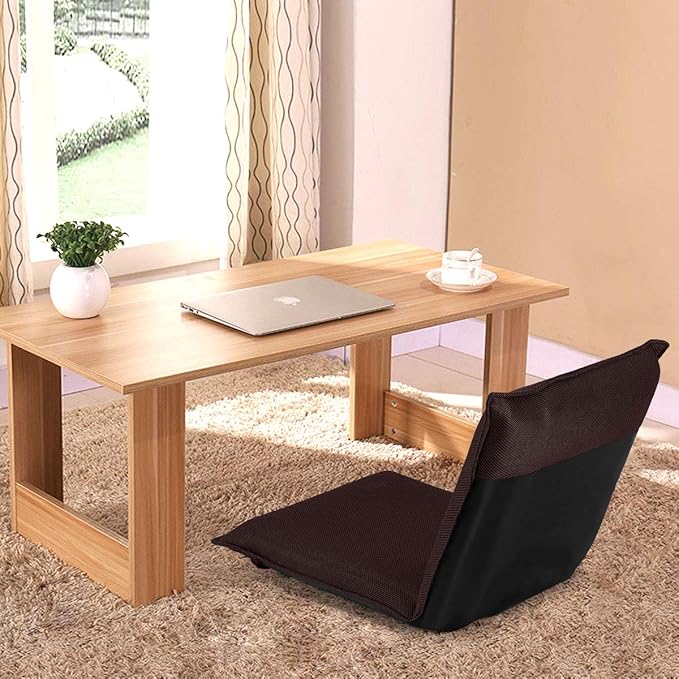 Giantex Adjustable Mesh Floor Sofa Chair 6-Position Multi-Angle Padded Floor Chair Cushioned Back Support Versatile Video Game Chairs for Meditation Seminars Reading TV Watching or Gaming