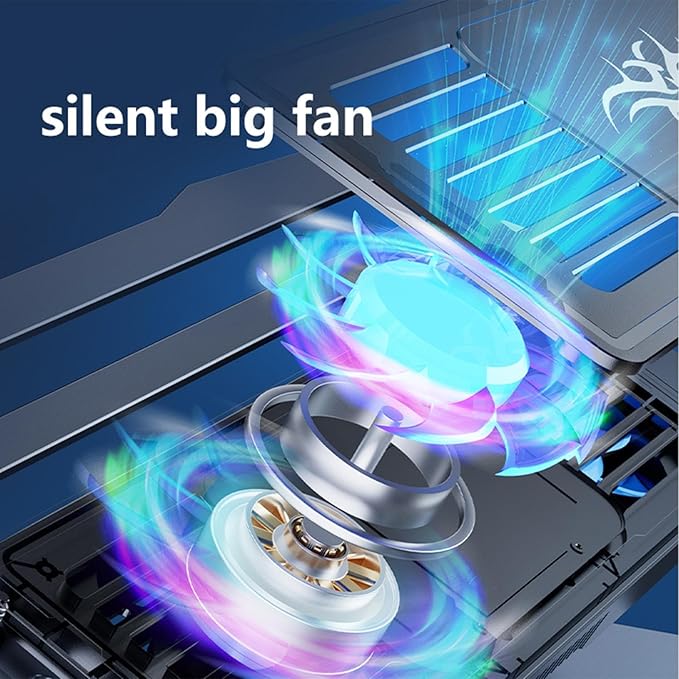 Height Adjustable Riser - Cooling Laptop Stand Rechargeable Quiet Pad | Ergonomic Notebook Support Station Portable Desk Holder with Fan Laptop Cooler for Girlfriend or Boyfriend