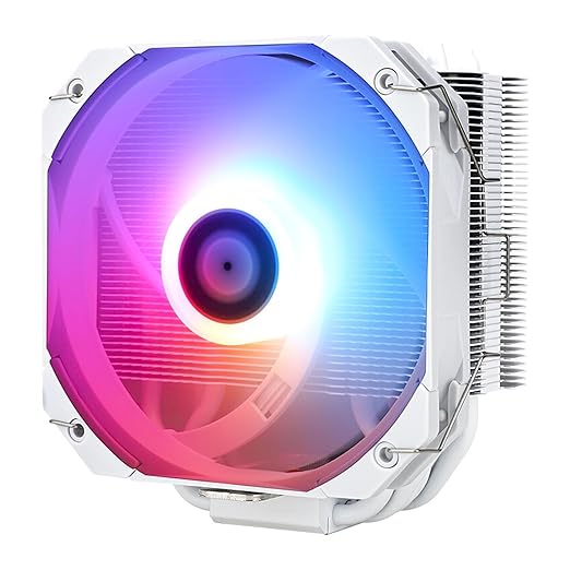 AK120 Mini White 5V ARGB Symphony 135mm High Purity White AGHP2 5th Generation Heat Pipe Nickel Plated Copper Bottom (Color : Other Size : AK120 Mini WH ARGB)