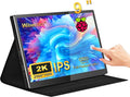 Portable Monitor 9 inch 2K 2560 * 1600 IPS Touch Screen 73% NTSC USB C HDMI Secondary External Computer Laptop LCD Monitor for MacBook Pro Air PC Laptop Phone Xbox PS5