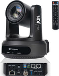 TONGVEO NDI PTZ Camera with AI Auto-Tracking: 20X Optical Zoom HDMI SDI USB PoE IP 1080P 60fps Video Camera for Live Streaming Conference Room Webcam for Church Worship OBS