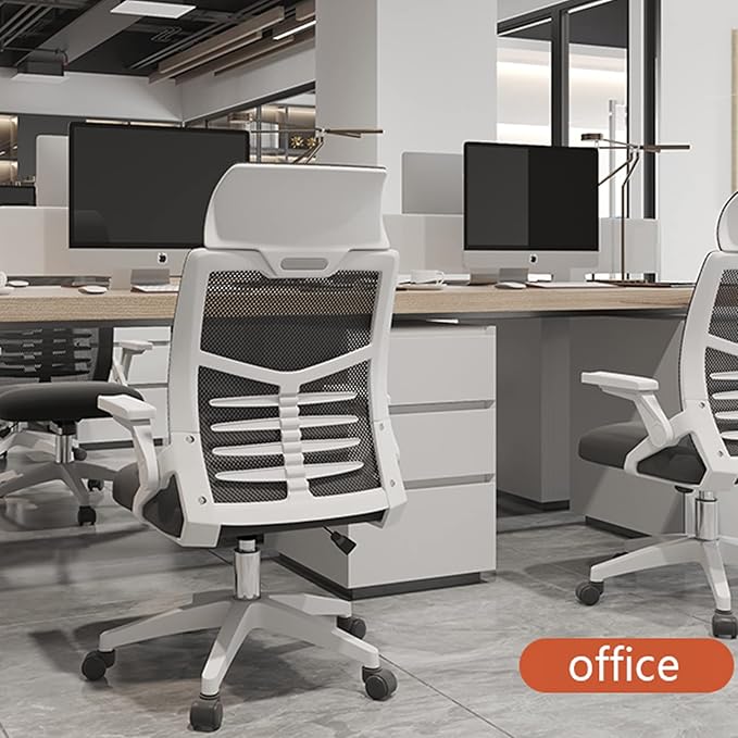 Office Study Chair Rotating Chair Ergonomic Computer Chair Staff Chair Home Dormitory Backrest Student Gaming Chair Office Chair (Size:Steel feetColor:B)