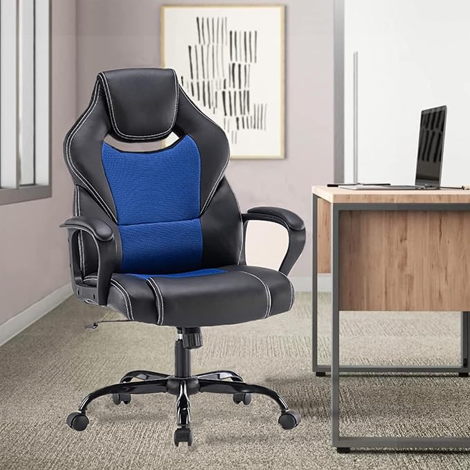 Gaming ChairsGaming Chairs for AdultsErgonomic Gaming Chairwith Headrest and Lumbar Support Video Game Chairs for Home Office Or Gaming Play