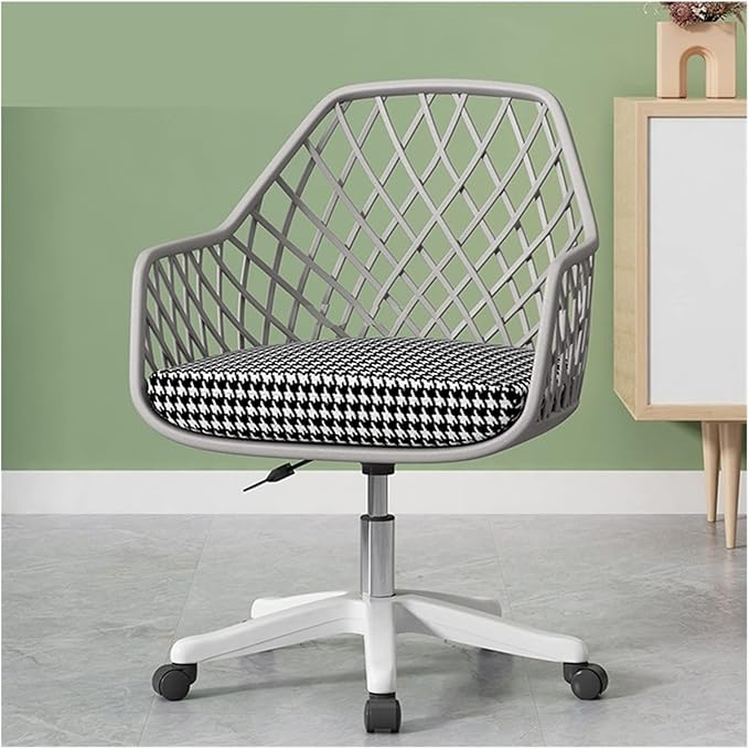 Adjustable Office Computer Chair with Armrest Backrest Office Chairs Armchair Computer Chair Office Furniture Lift Swivel Gamer Chair(Gray Cushion)