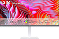 LG 34“ UltraWide IPS Monitor 21:9 WFHD (2560 x 1080) Display 100Hz Refresh Rate VESA DisplayHDR 400 HDR10 Flicker Safe USB Type-C HDMI DisplayPort Height/Swivel/Tilt Adjustable Stand White