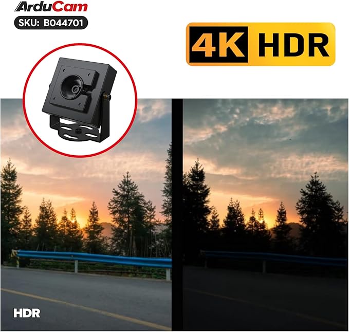 Arducam 8MP USB Camera Module with HDR Autofocus Lightburn Camera USB 2.0 Webcam with Multiple preset AI Resolutions for Raspberry Pi Windows Linux Android Mac OS