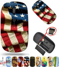 maizi Small Wireless Mouse for Personal Computer Laptop MacBook Small Wireless Mice Image ID: 608955 US Flag 48 States Flag Travel Mouse 2.4G USB Receiver Printed in USA