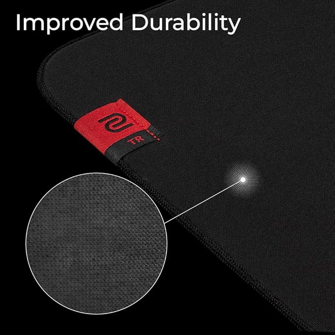 BenQ Zowie H-TR Extra Large Esports Gaming Mouse Pad Humidity Resistance Cloth Consistent and Controlling Glide Softer Uniform high-Density Rubber Base Stitched Edges Anti-Slip Base