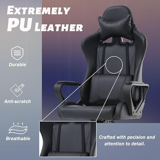 Cheap Gaming Chair PC Chair Ergonomic Office Chair Computer Chair Video Game Chairs for Kids Silla Gamer Chair with Headrest and Lumbar Support Massage Chair Gaming Chairs for Adults Comfy Chair