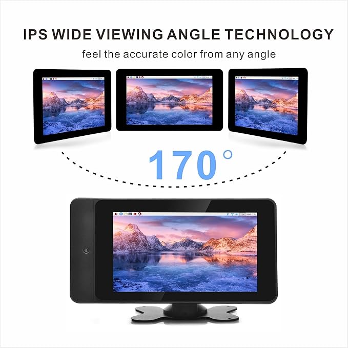 OSOYOO PiStudio Case with 7-inch IPS DSI V4.0 Touch Screen: A Comprehensive Touchscreen Solution for Raspberry Pi 5 4 3 2 Projects