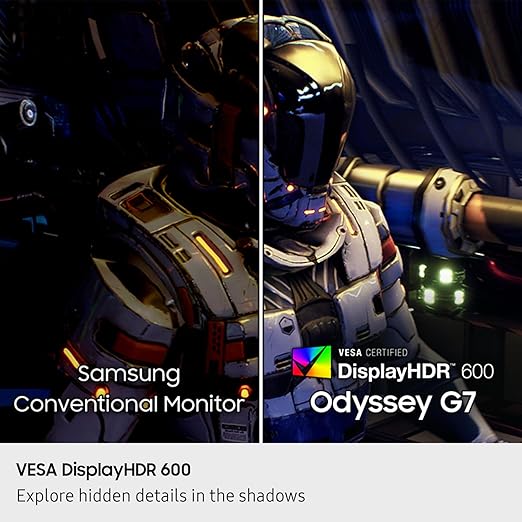 Samsung 37” Odyssey G7 (G75F) 4K UHD Resolution 165Hz Curved Gaming Monitor 1ms Response Time (GtG) VESA DisplayHDR™ 600 AMD FreeSync™ Premium Pro LS37FG75DENXZA 2025