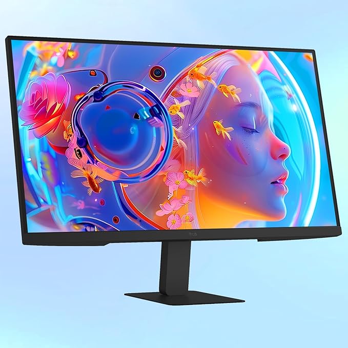 LG 27 inch Monitor IPS QHD (2560 x 1440) 100Hz 99% sRGB HDR10 Black Stabilizer HDMI USB-C 15W PD Dynamic Action Sync Reader Mode Flicker Safe Virtually Borderless Design Tilt Adjustment