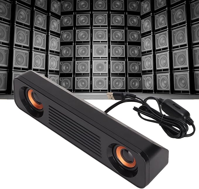 Computers Wired Speakers Desktops USB Powered Stereo Speaker System 3. Mm Auxiliary Multimedia Speakers for TV