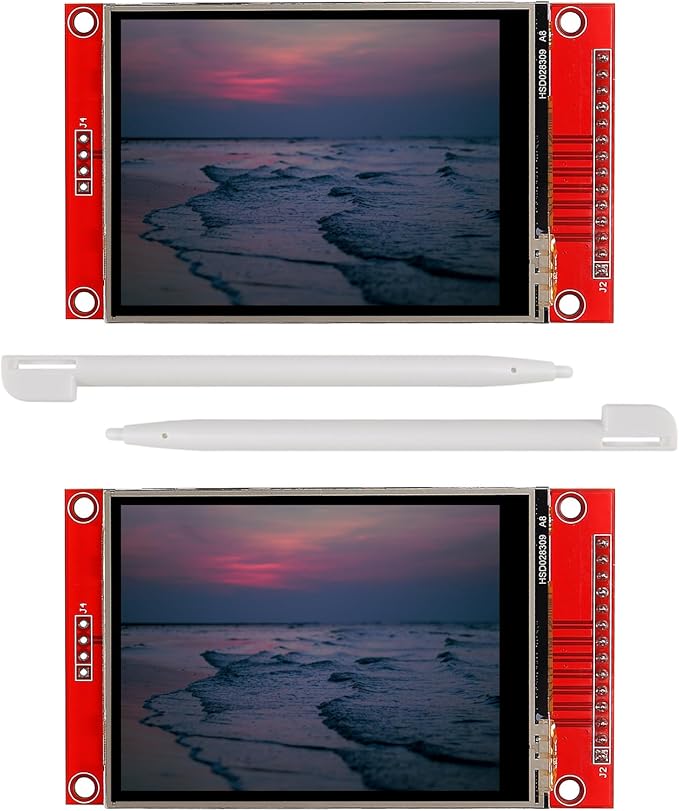 2pcs 2.8 SPI TFT LCD Display Touch Panel ILI9341 240x320 TFT LCD Touch Screen Shield 5V/3.3V STM32 Display Module SPI Serial with Touch Pen