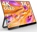 InnoView 14 Inch OLED Portable Monitor 4k UHD 3840x2400 Portable Monitor 100% DCI-P3 | 100000:1Contrast | Built-in Speakers Travel Monitors for Laptop PC MAC Phone PS4 Xbox Switch