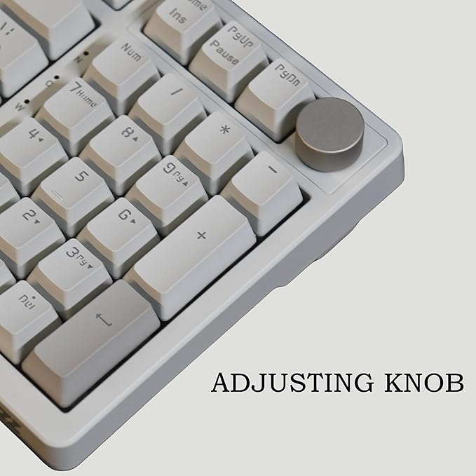 FIRSTBLOOD ONLY GAME. AK992 Retro Wired Mechanical Keyboard 98 Keys Full Layout Hot-Swappable USB Gaming Keyboard with Red Switches Multimedia Keys Knob Blue Backlit Anti-Ghosting Grey