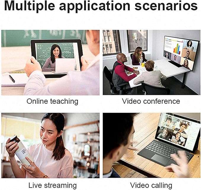 4K 30fps USB Webcam with Microphone Web Camera for PC Computer Laptop Desktop Conference Game Autofocus Camera