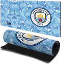 Head Case Designs Officially Licensed Manchester City Man City FC Blue Digital Camou Crest Logo 23.62 x 11.81 x 0.12 inches (600 x 300 mm) - L Gaming Office Desk PC Keyboard Mouse Mat Pad