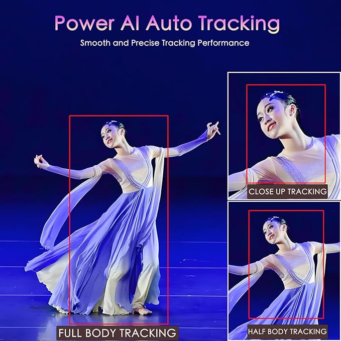 AVKANS AI Auto Tracking NDI 6 Camera 20X Live Streaming HDMI SDI USB3.0 Live Streaming PTZ Camera for Church Worship and Event Budget Facebook YouTube Livestream Camera (NDI HX2 &amp NDI HX3)
