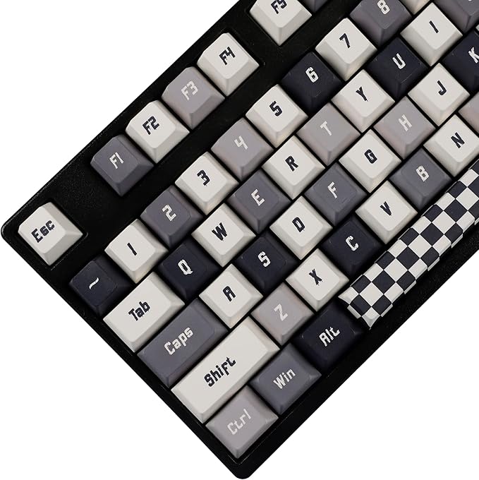 144 Chess Board Keycaps Dye-Sub Thick PBT Cherry Profile Key caps for TKL 61 64 68 75 87 96 104 108 GMMK MX Mechanical Keyboard