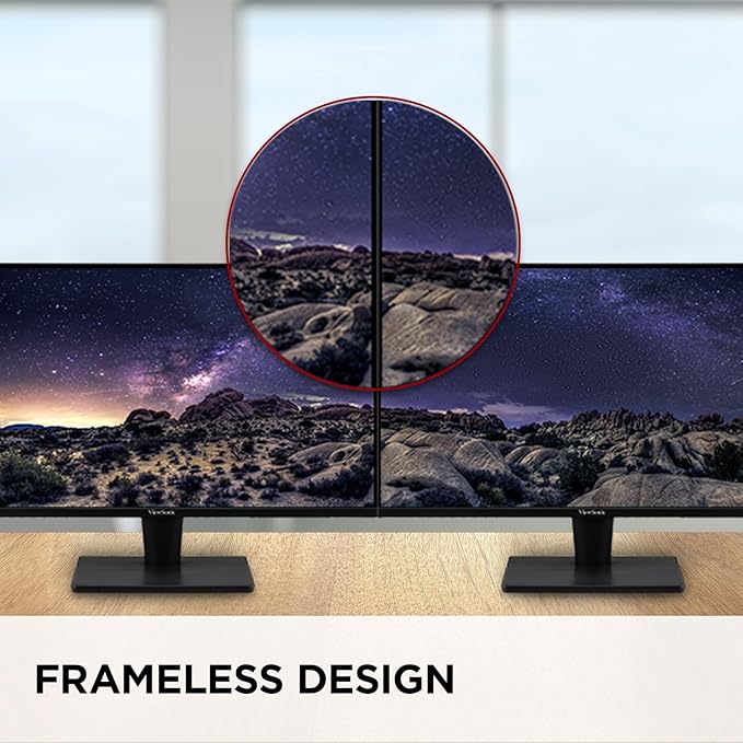 ViewSonic VS2725-2K 27 Inch QHD 1440p Monitor with 100Hz HDMI DisplayPort and Variable Refresh Rate for Home and Office