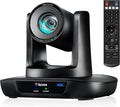 4K UHD PTZ Camera AI-Auto Tracking 20X Optical Zoom USB3.0/HDMI/LAN PoE IP Live Streaming PTZ Conference Room Camera for Church Services Education Conference Events Work with YouTube OBS