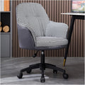 Adjustable Office Computer Chair with Armrest Office Chairs Furniture Lift Swivel Backrest Chair Game Armchair Computer(Gray-Black)