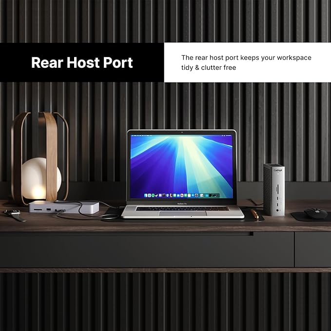 CalDigit TS5 - Thunderbolt 5 Dock - 15 Port 140W Dedicated Host Charging 80Gb/s Thunderbolt 5 x4 USB-C 10Gb/s x3 USB-A x2 2.5GbE Dual 8K@60Hz SD &amp microSD UHS-II 1m Braided Cable 240W PSU