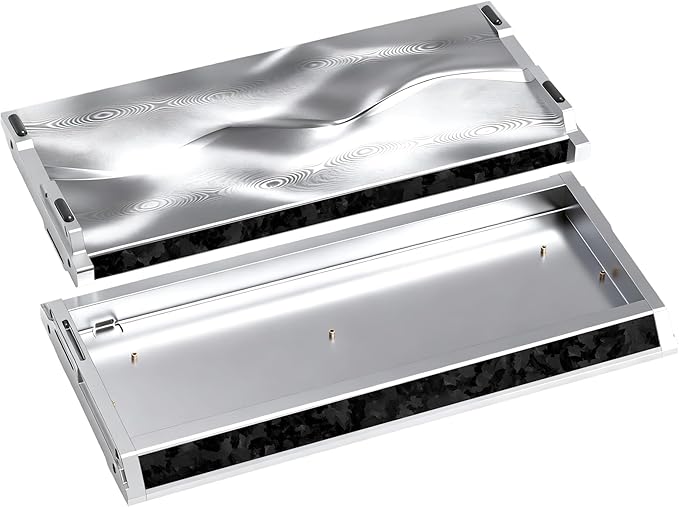 kutethy KY60 Anodizing Aluminum Keyboard Case60% Mechanical Gaming KeyboardFull CNC Hall Effect Keyboard Compatible with Wooting60 Mad60 Win60 GH60 60HE (Mecha Silver)