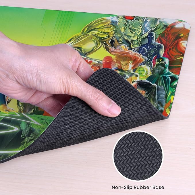 Head Case Designs Officially Licensed Justice League DC Comics Kingdom Comic Book Covers 23.62 x 11.81 x 0.12 inches (600 x 300 mm) - L Gaming Office Desk PC Keyboard Mouse Mat Pad