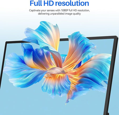 14 Inch Touchscreen Portable Monitor 1200P Slim and Lightweight Bezel less FHD IPS HDR Gaming Monitor Laptop Travel Sub-Monitor with Built-in Speakers and VESA for Laptop Mac PC Xbox PS4/5 Switch