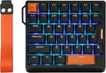 EPOMAKER HE30 One-Handed Hall Effect Keyboard 8K Polling &amp 0.125ms SOCD &amp Snap Key Adjustable Trigger PBT Keycap RGB Custom Software Wired Gaming Keyboard for PC/Gamer (Black Orange)