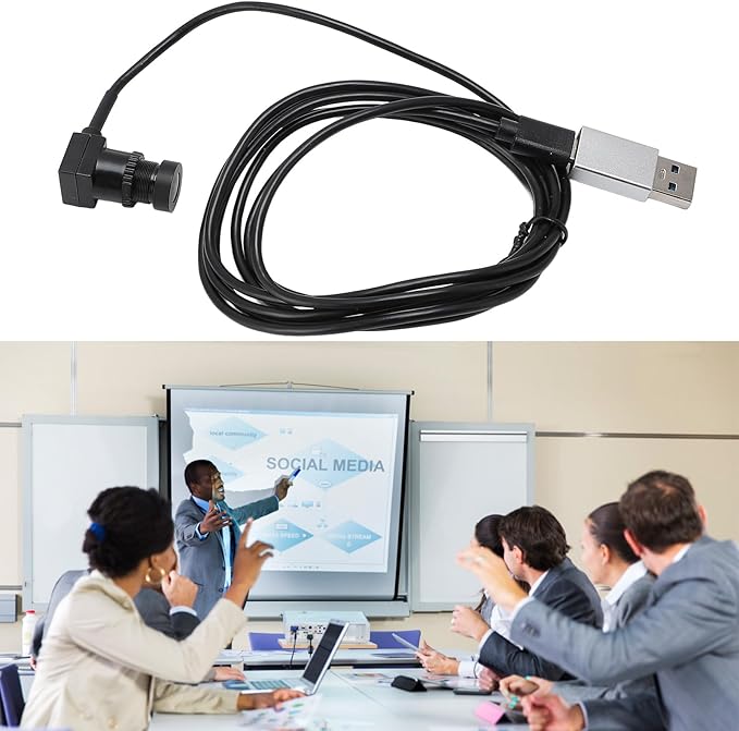 Acouto 1080P USB C Webcam with Microphone Clear Display Compact Design Versatile Usage Multi Features for Smartphone Laptop